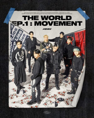 ATEEZ the WORLD EP.1 : MOVEMENT Album Z Version Cd+1P Folding Lyrics Poster on Pack+72P Photobooklet+1Ea Sticker+1P ID Card+1P Photocard+Tracking Sealed