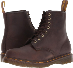 Dr. Martens Unisex 1460 8-Eye Lace-Up Crazy Horse Leather Boot, Brown, UK 4/US M5W6