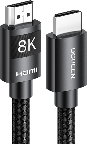 UGREEN HDMI 2.1 2M Cable 48Gbps Ultra High Speed 8K HDMI Cable 4K 120Hz 8K 60Hz Nylon Braided HDMI Cord Support Dynamic HDR Earc Dolby Atmos HDCP Compatible with PS5 PS4 Xbox TV Blu-Ray Projector