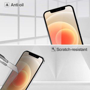 [2 Pack] Procase Privacy Screen Protector for Iphone 12 & Iphone 12 Pro 6.1” 2020, Anti-Spying Tempered Glass Screen Film Guard, Anti-Scratch Screen Protector