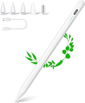 Stylus Pen for Ipad, 2X Fast Charge Active Pencil with Palm Rejection, Tilt Function, Compatible with 2018-2023 Apple Ipad Pro 11&12.9 Inch, Ipad 6/7/8/9/10, Ipad Air 3/4/5, Ipad Mini 5/6