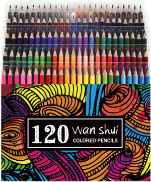 72 Watercolor Pencils Set – Premium Artist Lead 72 Vibrant Colors No Duplicates Pre-Sharpened Colored Pencils Ideal for Coloring, Blending and Layering, Sketching, Crafting