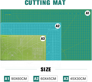 Self Healing Colourful Cutting Mat A2(60X45Cm), Great for Scrapbooking, Quilting, Sewing and All Arts & Crafts Projects