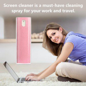 YQ up Touchscreen Mist Cleaner, Screen Cleaner Spray, Sterilization Disinfection Cleansing, Screen Cleaner for You Ipad, Laptop, Macbook Pro, Cell Phone, Iphone Smartphones, Versatile Cleaners (Pink)