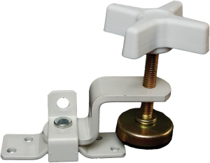 RV Designer E513, Fold-Out-Bunk Clamp, Zinc Plate, Extended, Exterior Hardware