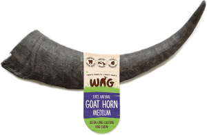 Large Goat Horn 1 Pack, Natural Australian Made Long Lasting Dog Treat Chew, Perfect for Large Breeds