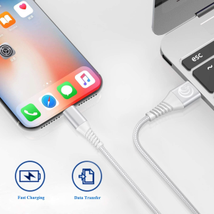 Lightning Cable 2M 2Pack, Aioneus Iphone Charging Cable Mfi Certified USB a to Lightning Cable Iphone Charger Cable Fast Charging Compatible with Iphone 14 13 12 11 Pro Max Mini XS XR X 8 7 plus Ipad