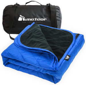 Meteor Essential 210 X 140 Cm Picnic Blanket – Extra Large, Waterproof, Windproof, Quilted Fleece Outdoor Mat for Camping, Beach, Travel, Stadium & Pets | Lightweight & Machine Washable