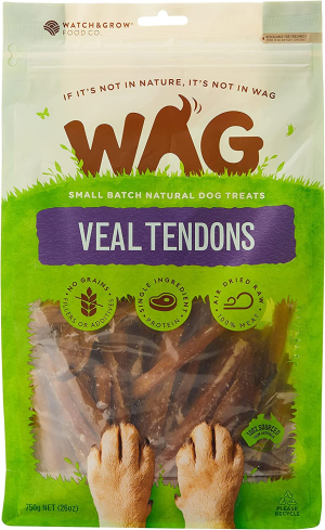 Veal Tendons 750G, Grain Free Hypoallergenic Natural New Zealand Made Dog Treat Chew, & Breeds