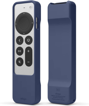 Elago R1 Case Compatible with Apple TV 4K Siri Remote 3Rd Generation(2022) and 2Nd Generation(2021)-Magnet Technology, Lanyard Included, Heavy Shock Absorption, Drop Protection (Black)