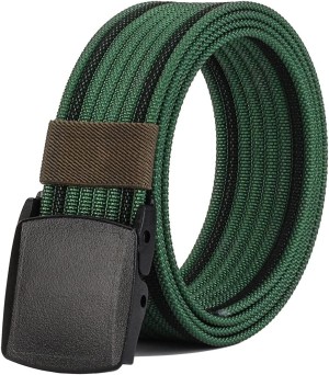 Men’S Nylon Belt, Military Tactical Belt with YKK Plastic Buckle, Durable Breathable Canvas Belt for Work Outdoor Cycling Hiking Skiing,Adjustable for Pants Size below 46Inches[53″Long1.5″Wide]