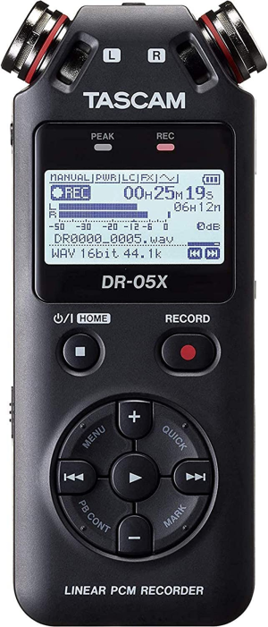 TASCAM DR-05X Tascam 05X Stereo Handheld Digital Audio Recorder with USB Audio Interface