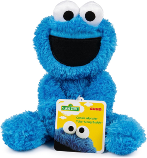 Sesame Street – Take along Cookie Monster 26Cm Stuffed Plush Toy, 33 X 20 X 20Cm