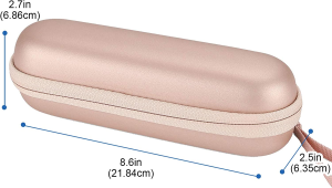 Procase Electric Toothbrush Hard Travel Case Fit for Oral-B Pro 1000 1500 7000 8000/ Philips Sonicare 5100 6100, Battery Toothbrush Carrying Case Holder Container, Mesh Pocket for Accessories–Rosegold