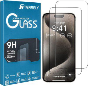 T Tersely [2 Packs] Screen Protector for Apple Iphone 14 Plus/13 Pro Max (6.7 Inch), Premium HD Tempered Glass Screen Protector Film [9H Hardness][Case Friendly] for Iphone 14 Plus/Iphone 13 Pro Max