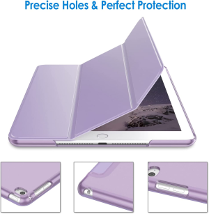 Jetech Case for Ipad Air 2 (Not for Ipad Air 1St Edition), Smart Cover Auto Wake/Sleep (Light Purple)