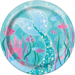 Mermaid Dinner Plates One Size Multicolor