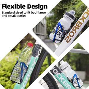 ROCKBROS Bike Water Bottle Holder Ultra-Light Durable Bicycle Bottle Cages with Screws Tool, Universal Bike Cup Holder Rack for Road MTB Bikes