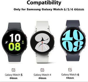 T Tersely (3 Pack) 9H Hardness Tempered Glass Screen Protector for Samsung Galaxy Watch 6 / Watch 5 / Watch 4 (44MM), Screen Protector Film Guard for Samsung Galaxy Watch