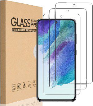 HEYUS [3 Pack] for Samsung Galaxy S21 FE 5G Screen Protector, 9H Hardness Premium Tempered Shatterproof Glass Screen Protector Case Friendly Film for Samsung Galaxy S21 FE 5G