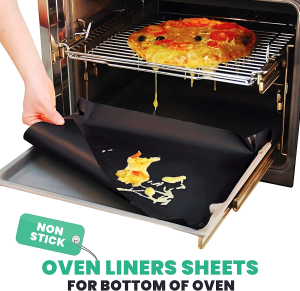 Oven Liner Sheet (3 Pack) – Large 50X40Cm (19.69″ X 15.75″) Reusable Non-Stick Heavy Duty Oven Protectors for the Bottom of Electric Gas Convection & Fan Assisted Ovens