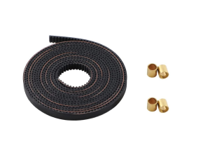 LEOWAY Timing Belt Length 2M, Open 2GT Timing Belt Pitch 2Mm Width 6Mm with 4Pcs Copper Sleeve for Ender 3, Ender 3 V2, Ender 3 S, Ender 3 Pro, Ender-5 Series and CR-10 Series