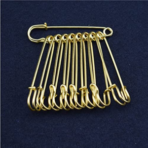 Yitaocity 10Pcs 4” 10Cm Extra Large Safety Pins Metal Heavy Duty Blanket Pins for Jewelry Crafts (Bronze)