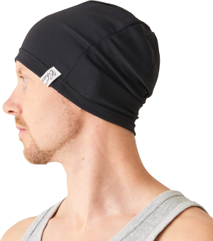 CHARM Mens Running Sports Beanie – Gym Caps Sweat Wicking Bike Hat Helmet Liner