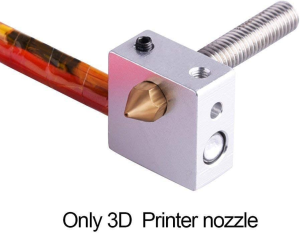 LEOWAY 18 Pcs MK8 Extruder Nozzle 3D Printer Brass Nozzle with 7 Different Sizes (0.2Mm, 0.3Mm, 0.4Mm, 0.5Mm, 0.6Mm, 0.8Mm, 1.0Mm) for 1.75MM MK8 Makerbot, Ender-3 Series/Ender-5 Series/Cr-10