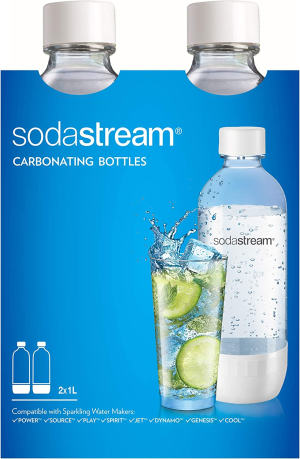 Sodastream Bottle, 1L Single, Black