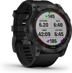 Garmin Fenix® 7X Solar, Slate Gray with Black Band, Multisport GPS Watch