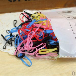 2000pcs Elastic Rubber Hair Ties Hair Band Ropes Women’s Ponytail Holder Small Baby Toddler Rubber Bands Elastic Multi Color for Kids Girls Hair Value Pack (#2)