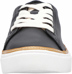 TOMS Women’S Alex Casual Leather Sneakers, Black, Size 6 US