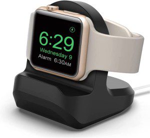 Theapro Charger Stand for Apple Watch Series 8/Se2/7/6/Se/5/4/3/2/1,Watch Ultra, (49Mm,45Mm,44Mm,42Mm,41Mm,40Mm,38Mm), Durable TPU Non-Slip Stable Charging Dock Station Base for Iwatch 8/7/6 (White)