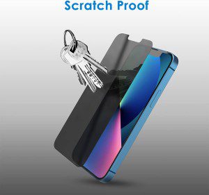 Jetech Privacy Screen Protector for Iphone 13 Mini 5.4-Inch, anti Spy Tempered Glass Film, Case Friendly, 2-Pack