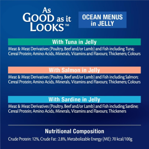 FELIX Adult as Good as It Looks Ocean Menu Wet Cat Food 60X85G