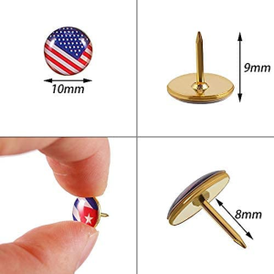 194 Pieces Creative Push Pins National Flag Pins Thumb Tacks Country Map Push Pin Decorative Drawing Pins for Bulletin Board, Pinboard, Map, Office