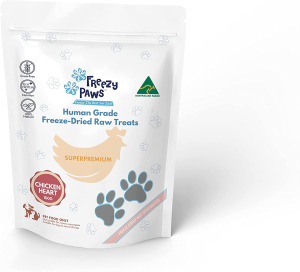 FREEZY PAWS Freeze Dried Chicken Heart Treats 100G