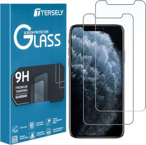 T Tersely [2 Pack] Screen Protector for Iphone 11 Pro Max and Iphone XS Max 6.5-Inch, Case Friendly 9H Tempered Glass Screen Protectors Anti-Scratch Film Guard