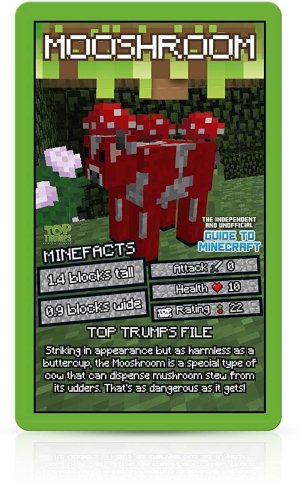 Winning Moves Top Trumps Independent and Unofficial Guide to Minecraft Card Game