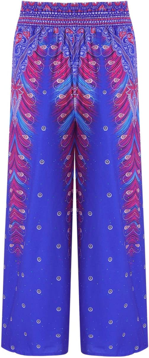 Guangxin Women’S Ethnic Style High Waist Printed Loose Yoga Wide Leg Pants