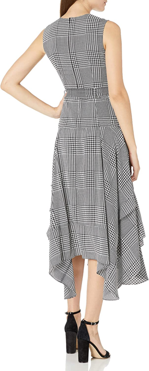 Calvin Klein Women’S Crew Neck Dress with Ruffle