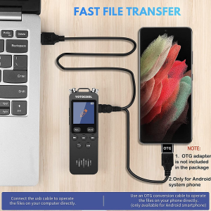 2023 Upgrade 48GB Digital Voice Recorder with Playback 1536Kbps Mini Audio Recorder for Lectures, Meetings Interviews，Usb Files Transferred/Mp3 Player/Password/Variable Speed/Cycle Play Mode (No TF Card )