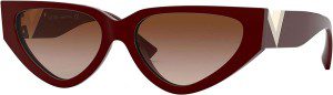 Valentino VA 4063 BURGUNDY/BROWN PINK SHADED 54/16/140 Women Sunglasses