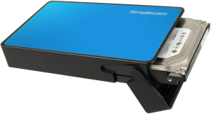 Simplecom SE325 Tool Free 3.5″ SATA HDD to USB 3.0 Hard Drive Enclosure Blue