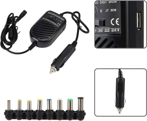 TAVICE Compatible 12V 80W Car Laptop Charger Travel Adapter Dell Hp Toshiba Sony Acer Universal