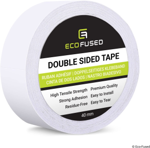 Eco-Fused Adhesive Sticker Tape for Use in Cell Phone Repair – 2Mm Tape – Also Including 1 Pair of Tweezers/Eco-Fused Microfiber Cleaning Cloth 1 Roll – 2Mm Width (Black) Black