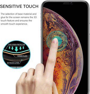 ZUSLAB Privacy Tempered Glass Screen Protector Compatible with Apple Iphone 11 / Iphone XR 6.1″ Case Friendly 9H Hardness anti Spy