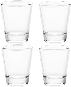 Ncnnwovf 1.5 Oz Shot Glasses Sets with Heavy Base, Clear Shot Glass (4)