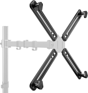 Suptek Non VESA Monitor Mount, VESA Mount Adapter for 17-27 Inch Screens without Mounting Holes, Non VESA Adapter Mount Kit, VESA Compatible 75X75Mm/100X100Mm, Max Load 8Kg